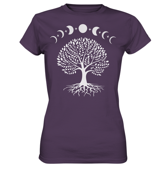 Mondphasen Lebensbaum - Ladies Premium Shirt