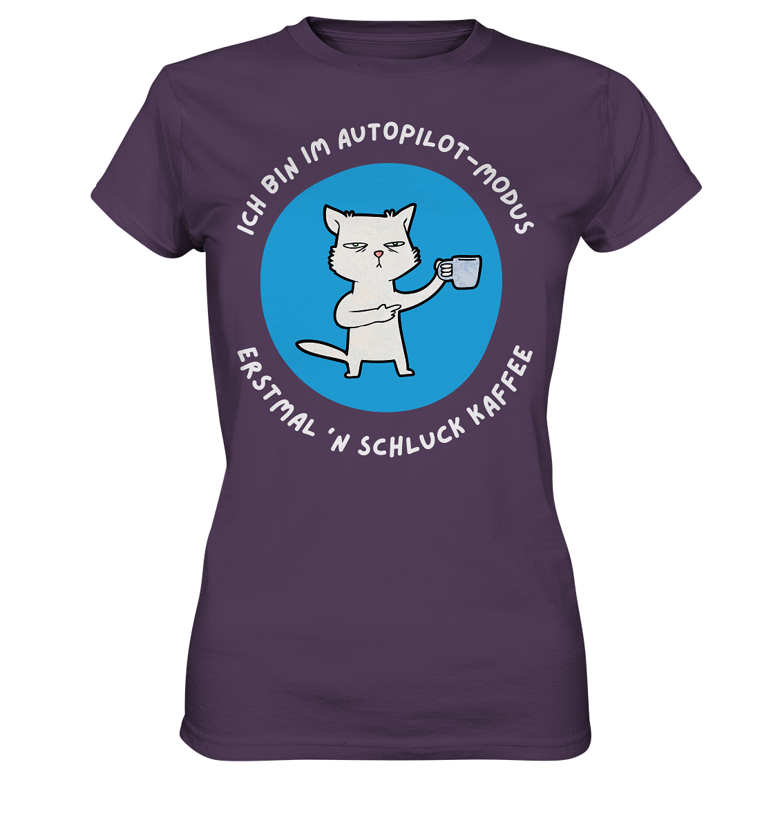 Kaffee Katze - Ladies Premium Shirt