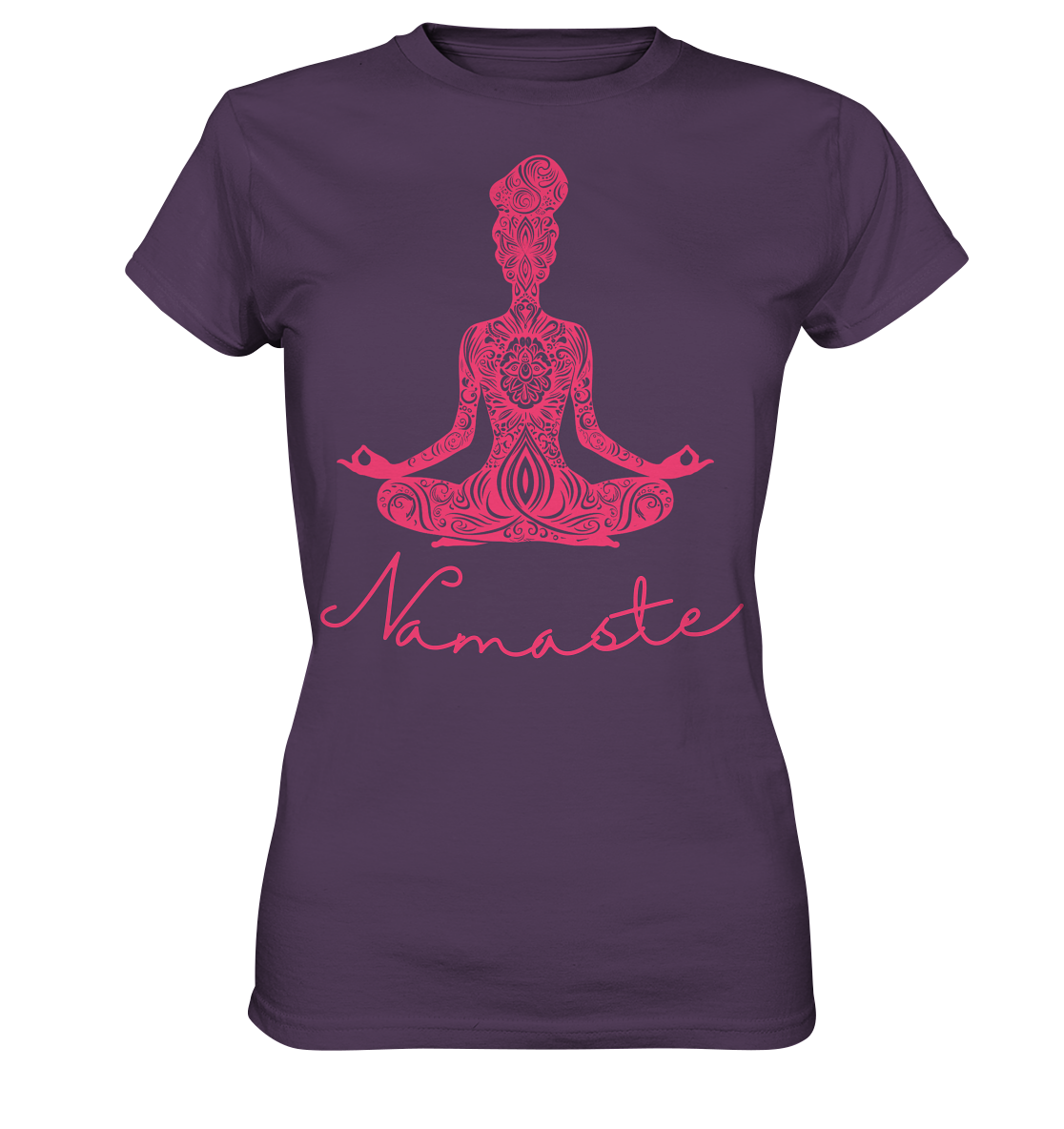 Frau Meditiert Namaste - Ladies Premium Shirt