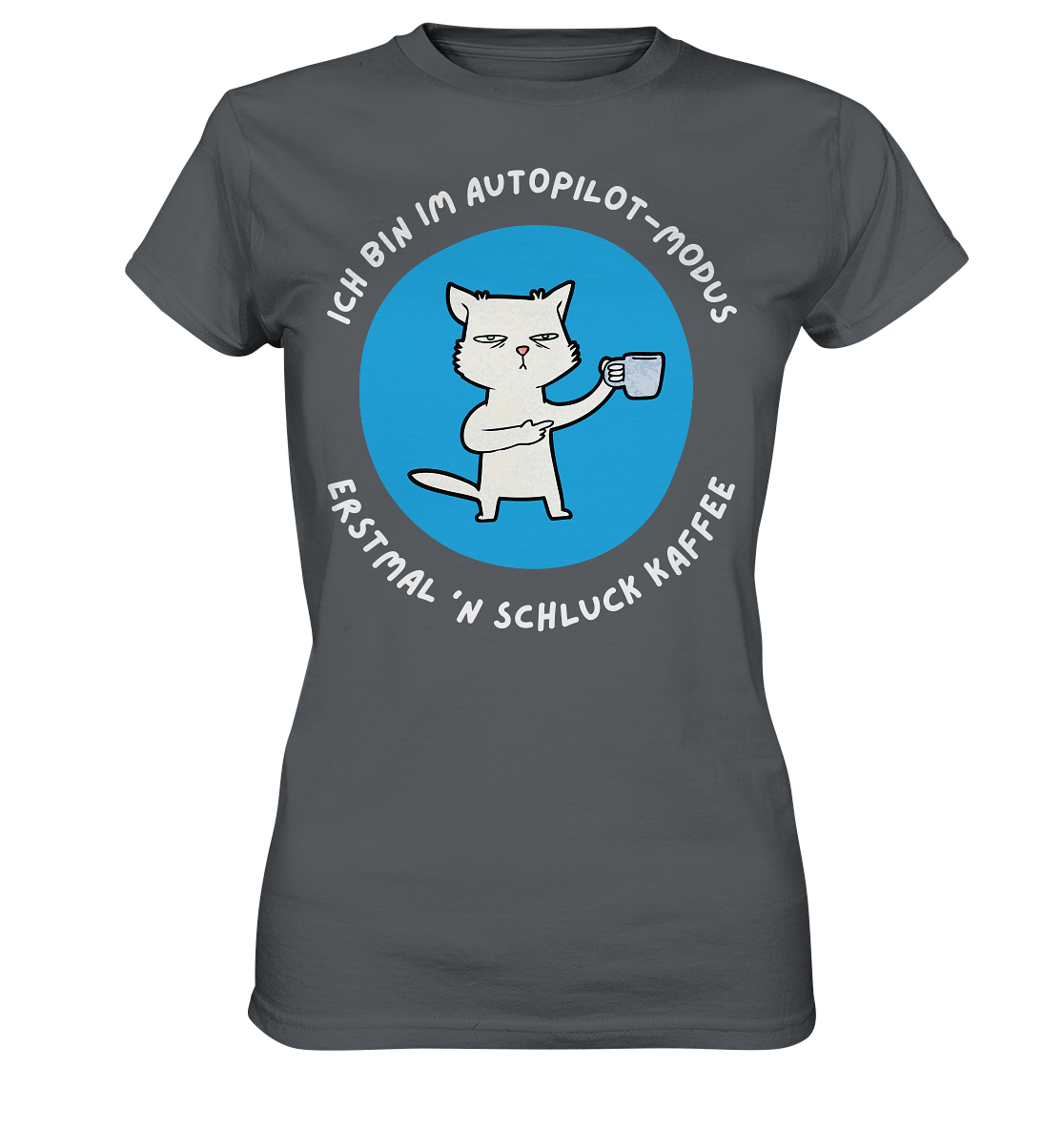 Kaffee Katze - Ladies Premium Shirt