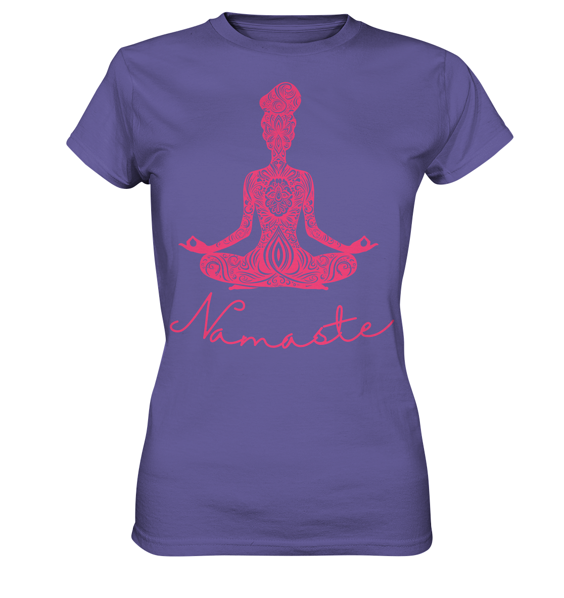 Frau Meditiert Namaste - Ladies Premium Shirt