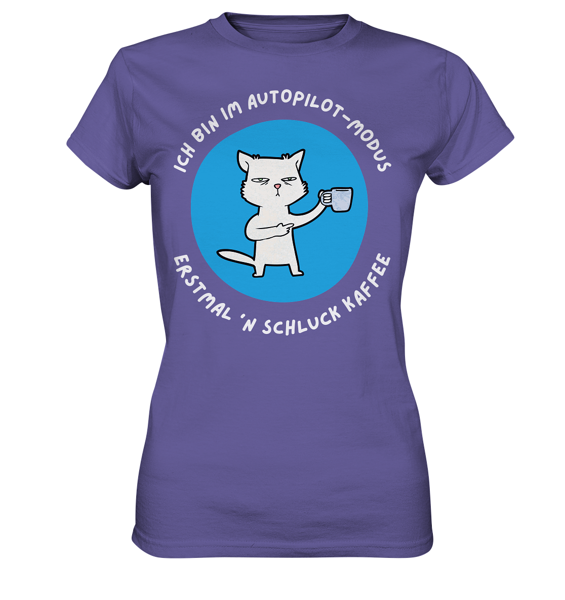 Kaffee Katze - Ladies Premium Shirt