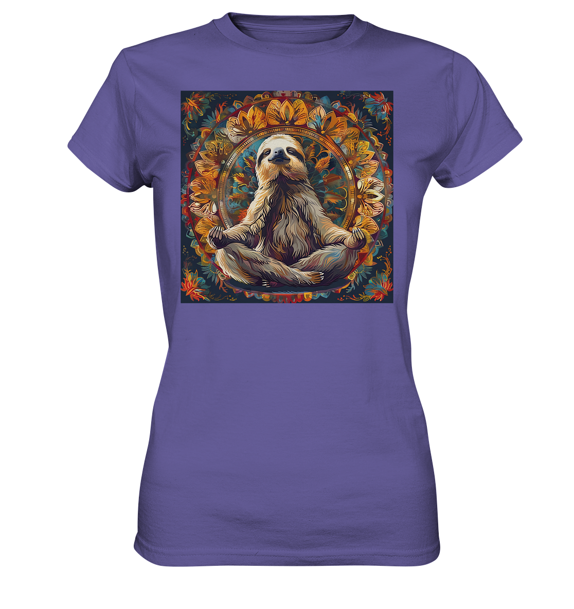 Meditierendes Faultier - Ladies Premium Shirt