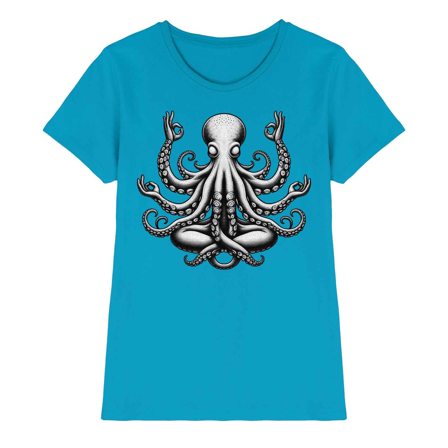 Oktopus in Meditation - Ladies Premium Shirt