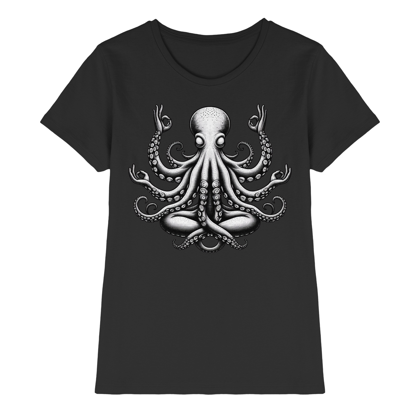 Oktopus in Meditation - Ladies Premium Shirt