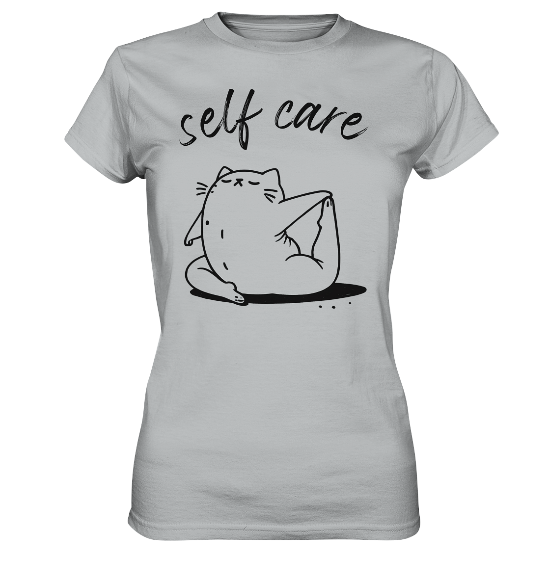 Selfcare Yoga Katze - Ladies Premium Shirt