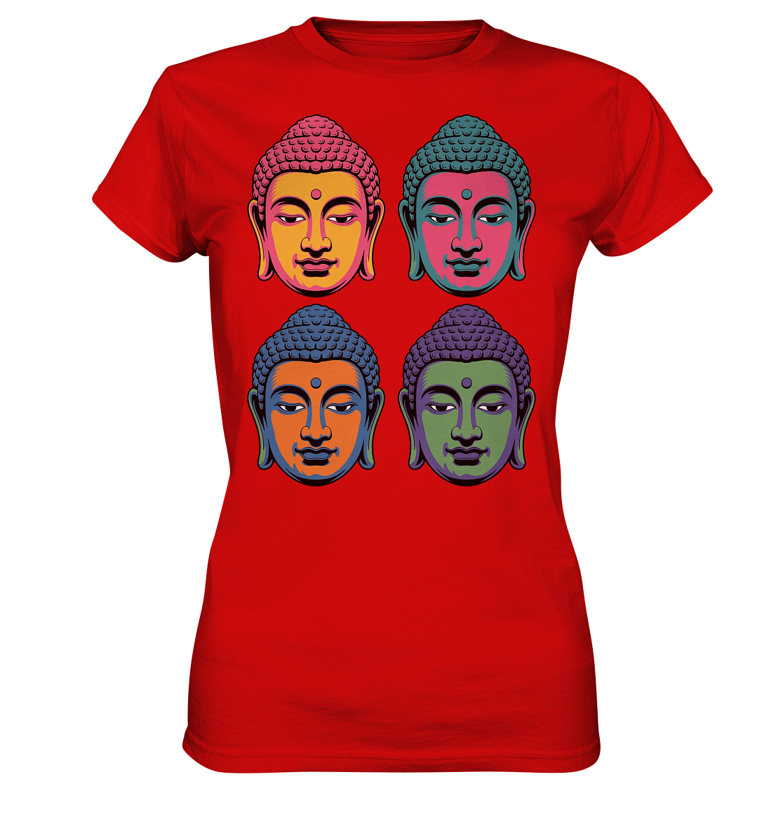 Buddha Köpfe Pop Art - Ladies Premium Shirt
