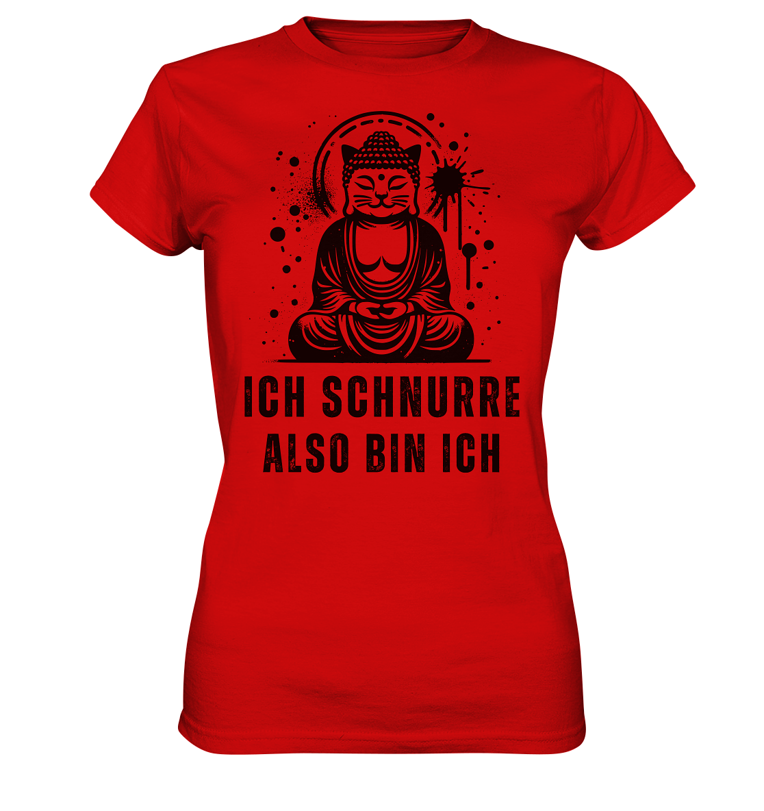 Ich schnurre also bin ich - Ladies Premium Shirt