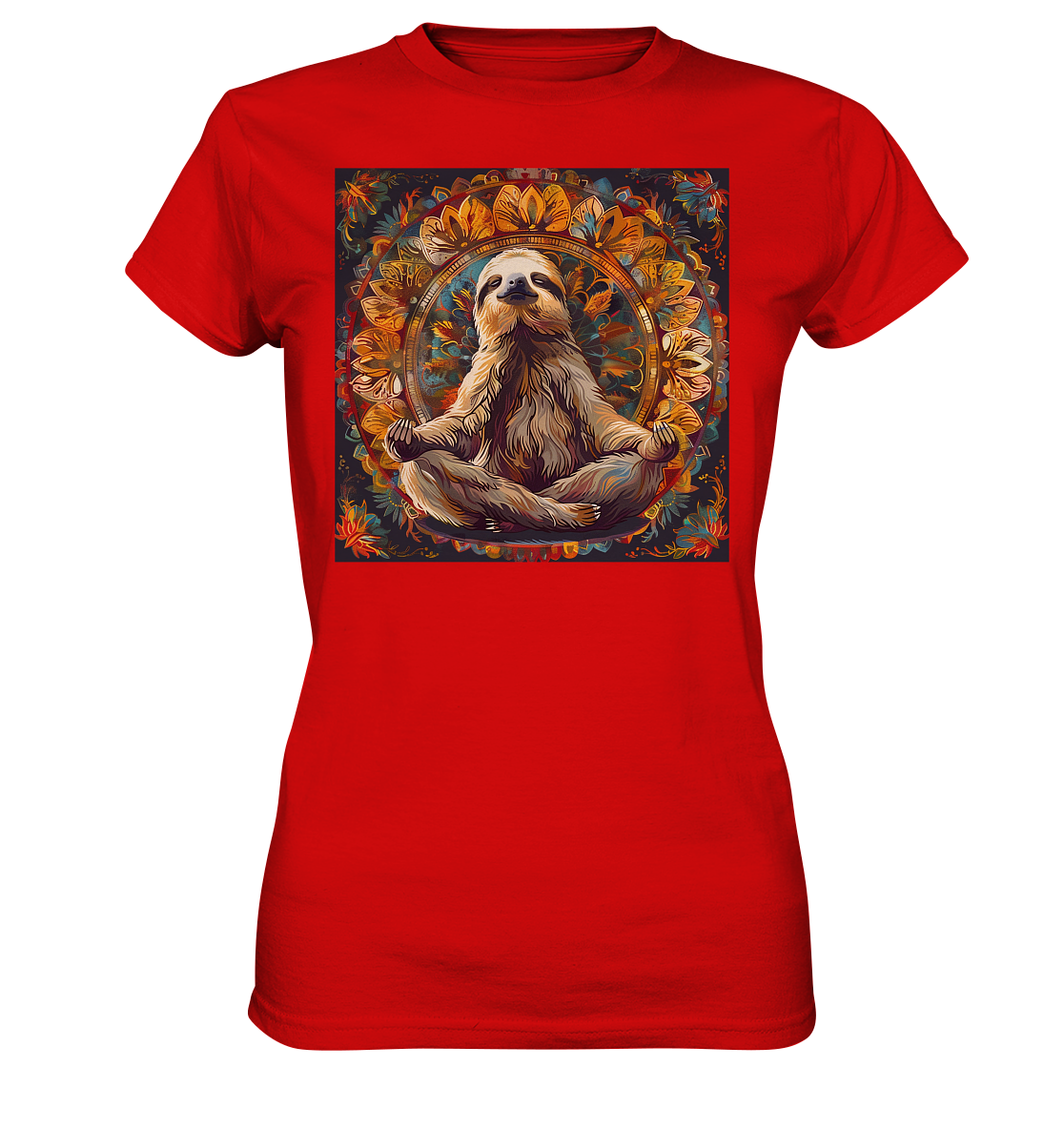 Meditierendes Faultier - Ladies Premium Shirt