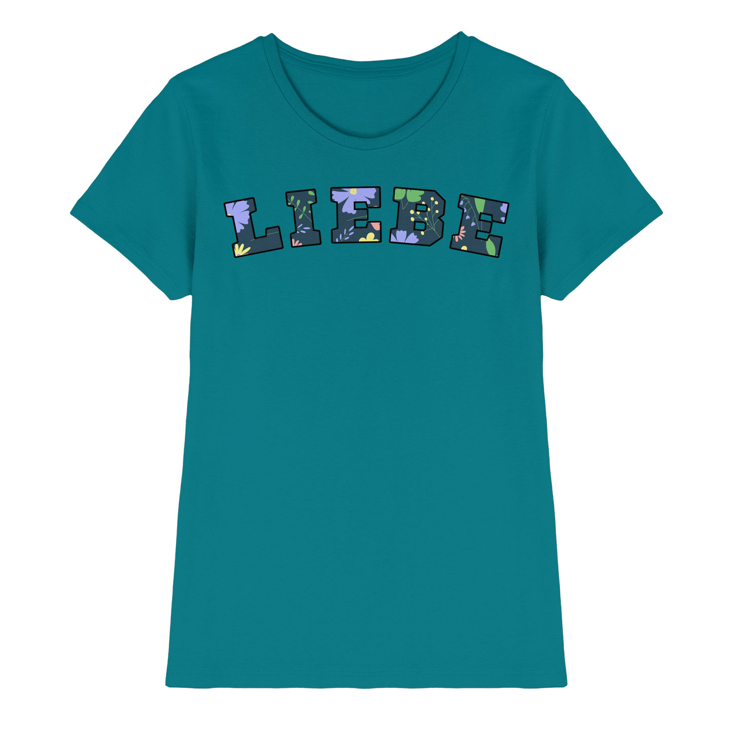 Liebe Floral Pattern - Ladies Premium Shirt