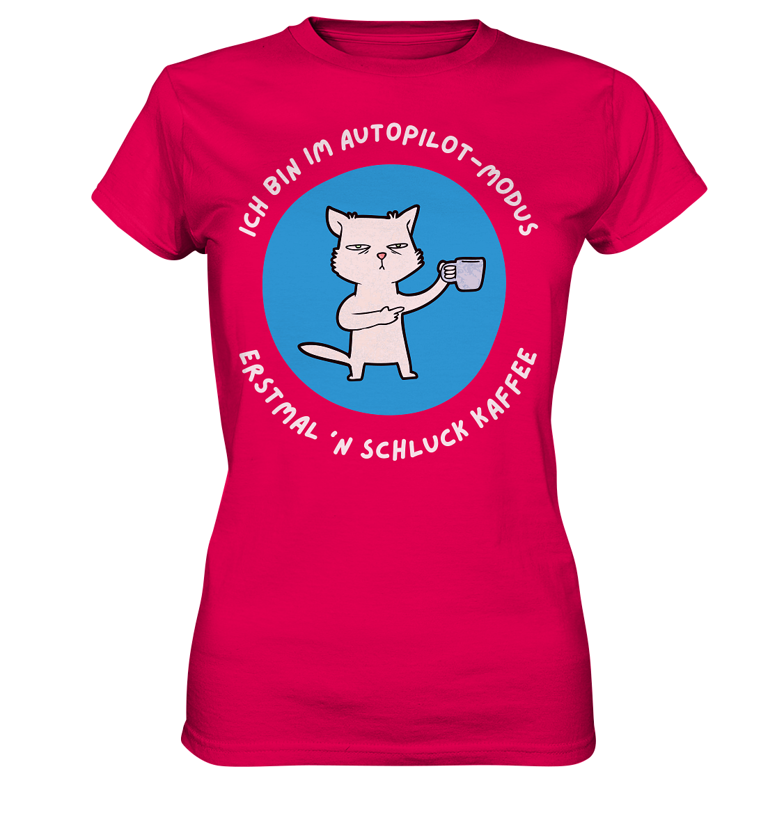 Kaffee Katze - Ladies Premium Shirt