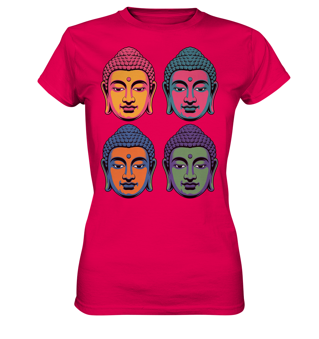 Buddha Köpfe Pop Art - Ladies Premium Shirt