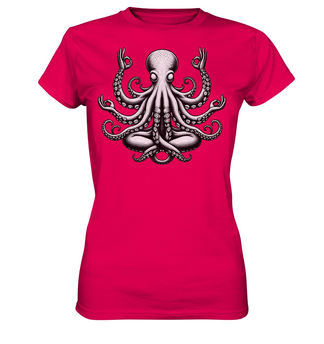 Oktopus in Meditation - Ladies Premium Shirt