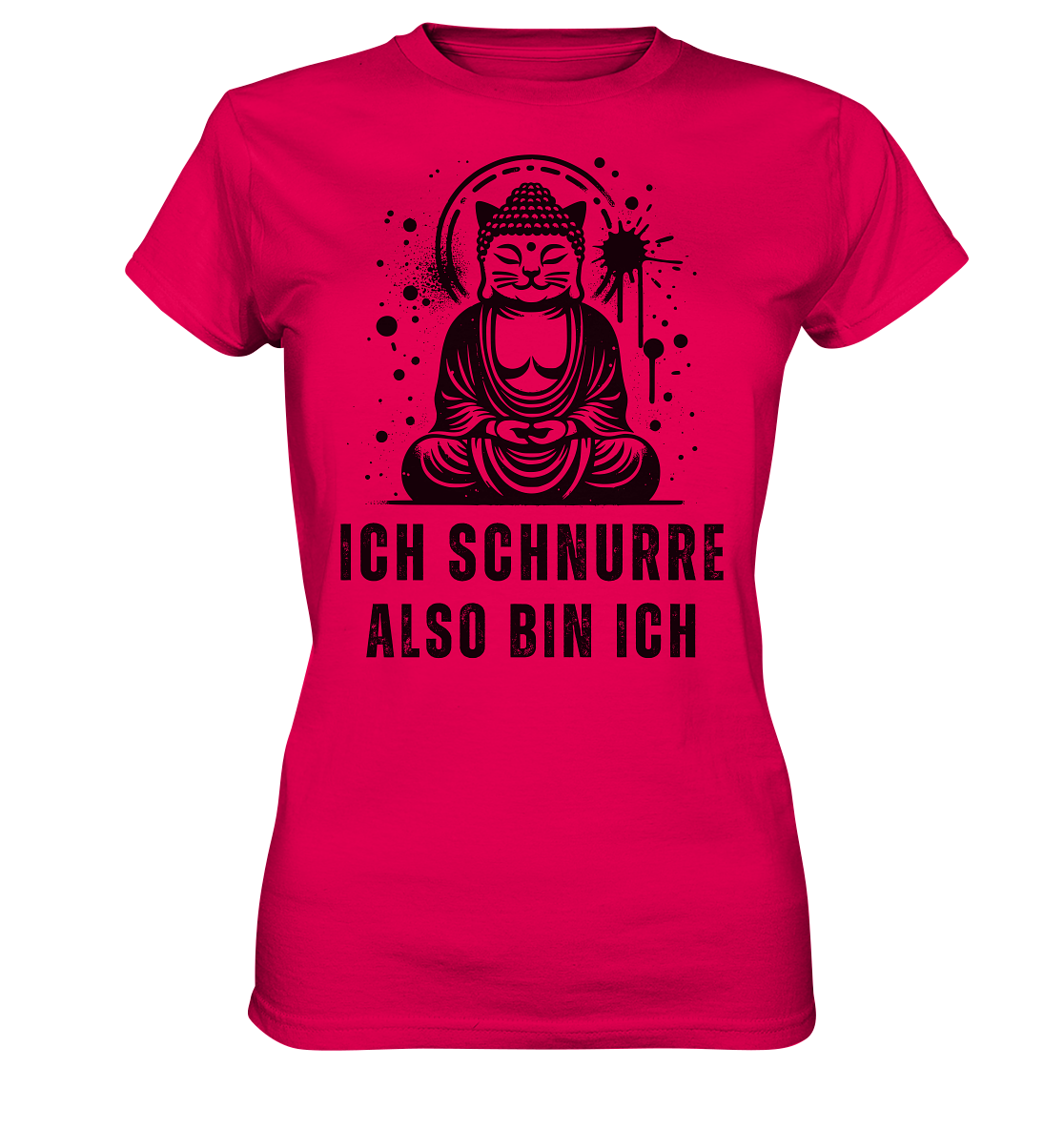 Ich schnurre also bin ich - Ladies Premium Shirt
