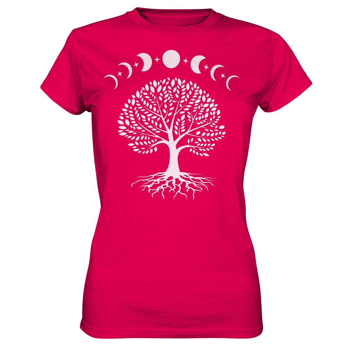 Mondphasen Lebensbaum - Ladies Premium Shirt