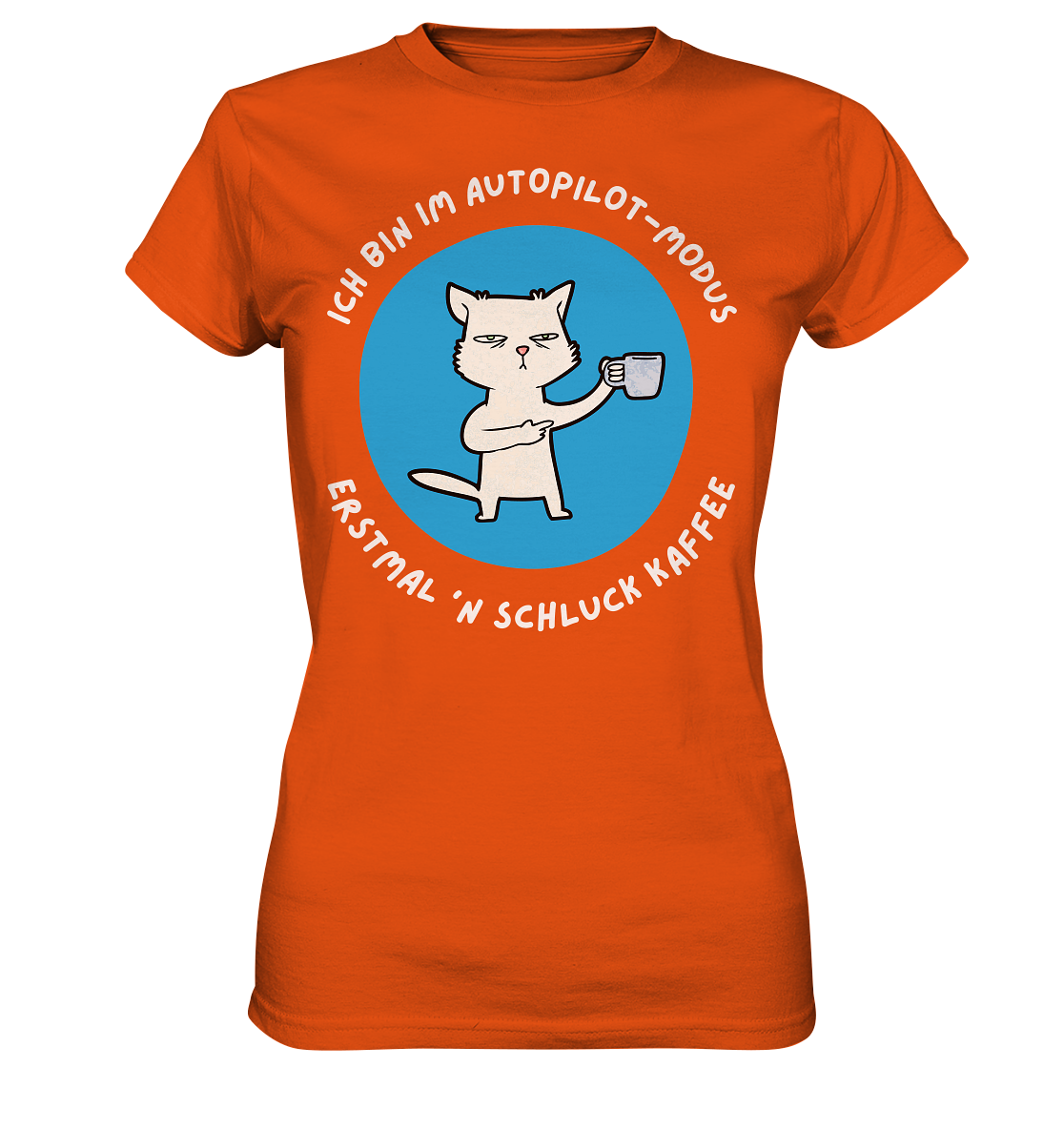 Kaffee Katze - Ladies Premium Shirt