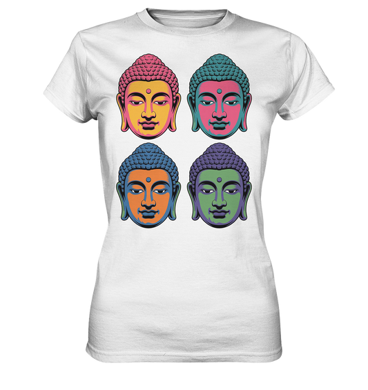 Buddha Köpfe Pop Art - Ladies Premium Shirt