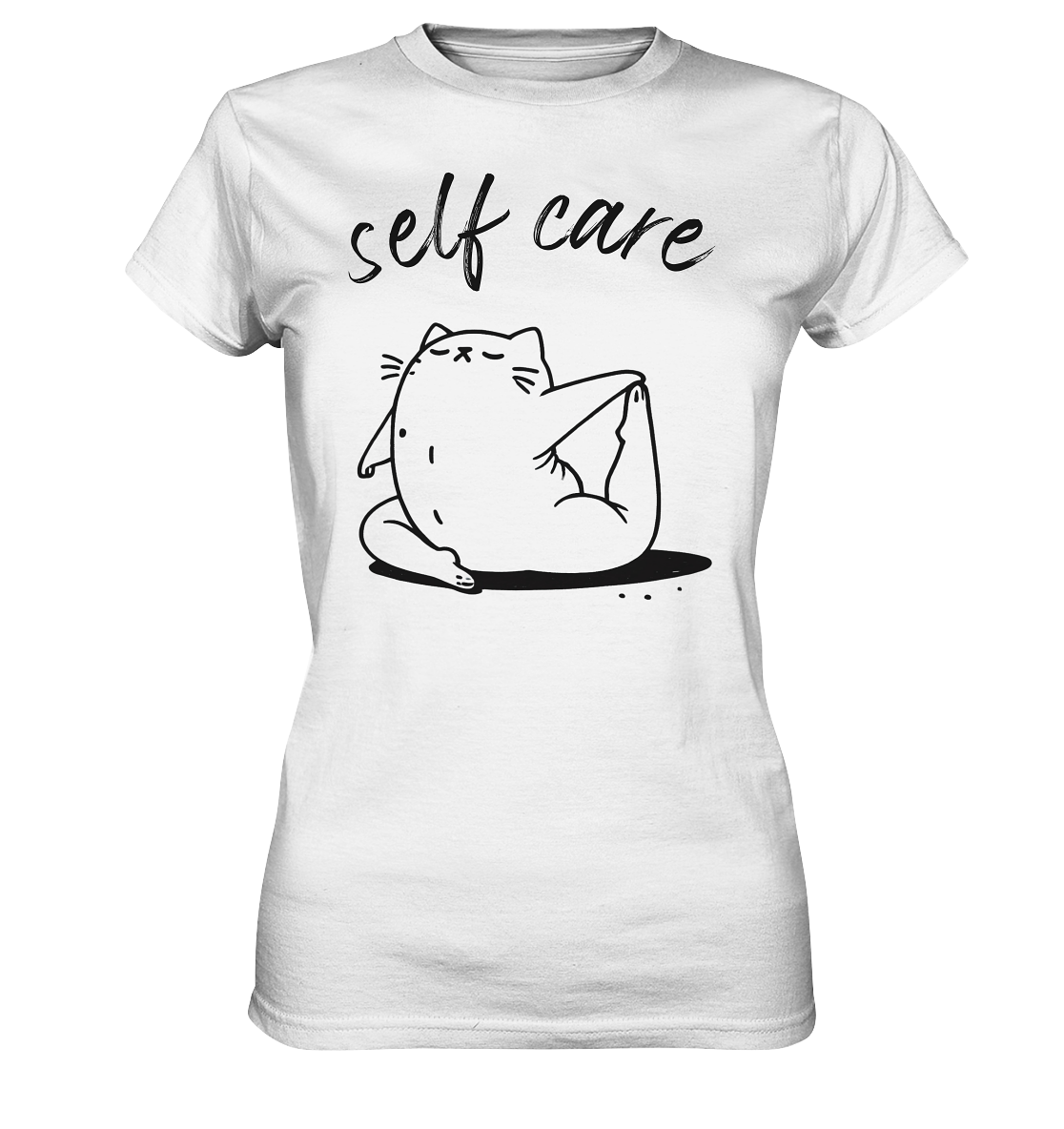 Selfcare Yoga Katze - Ladies Premium Shirt
