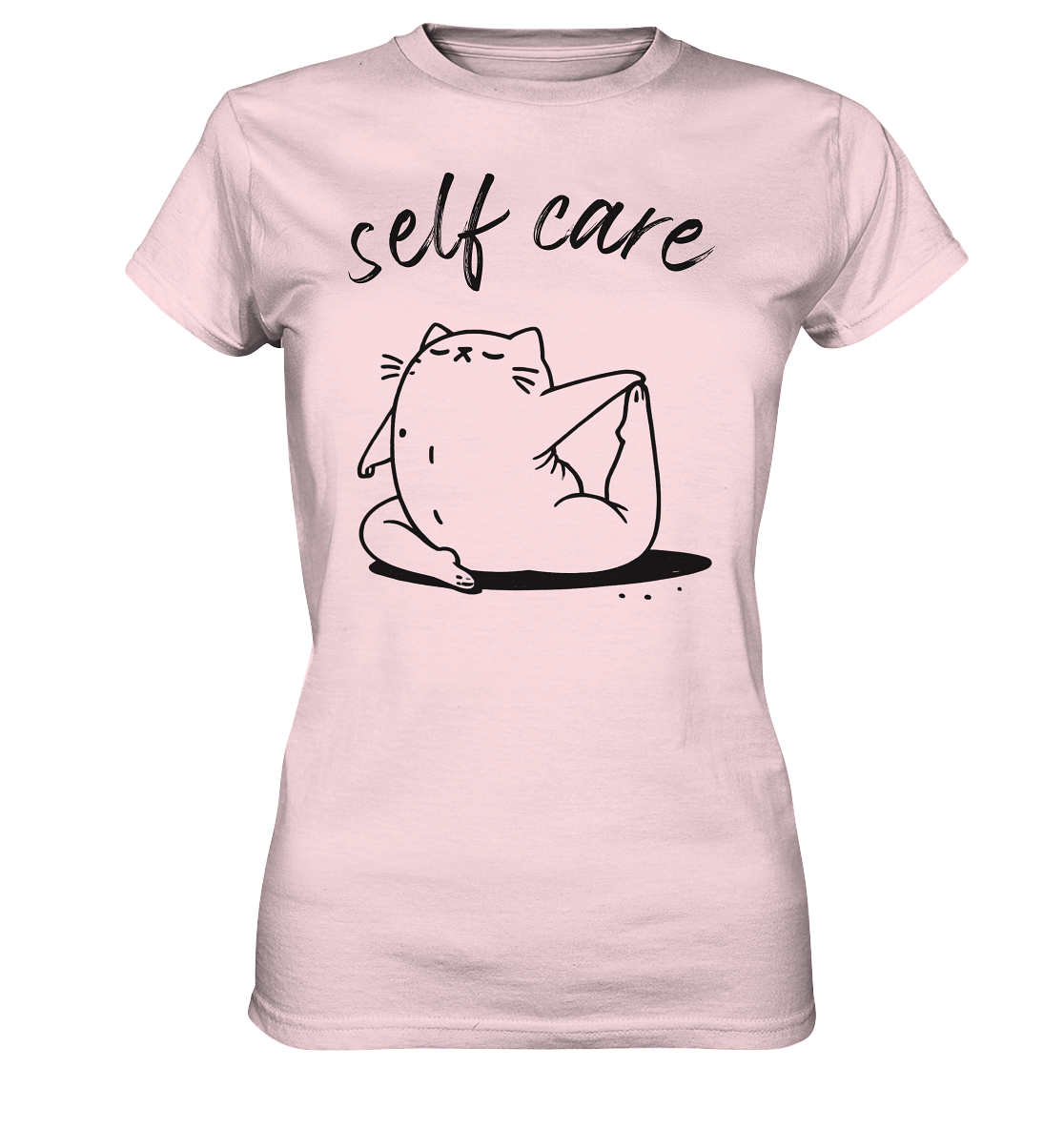 Selfcare Yoga Katze - Ladies Premium Shirt