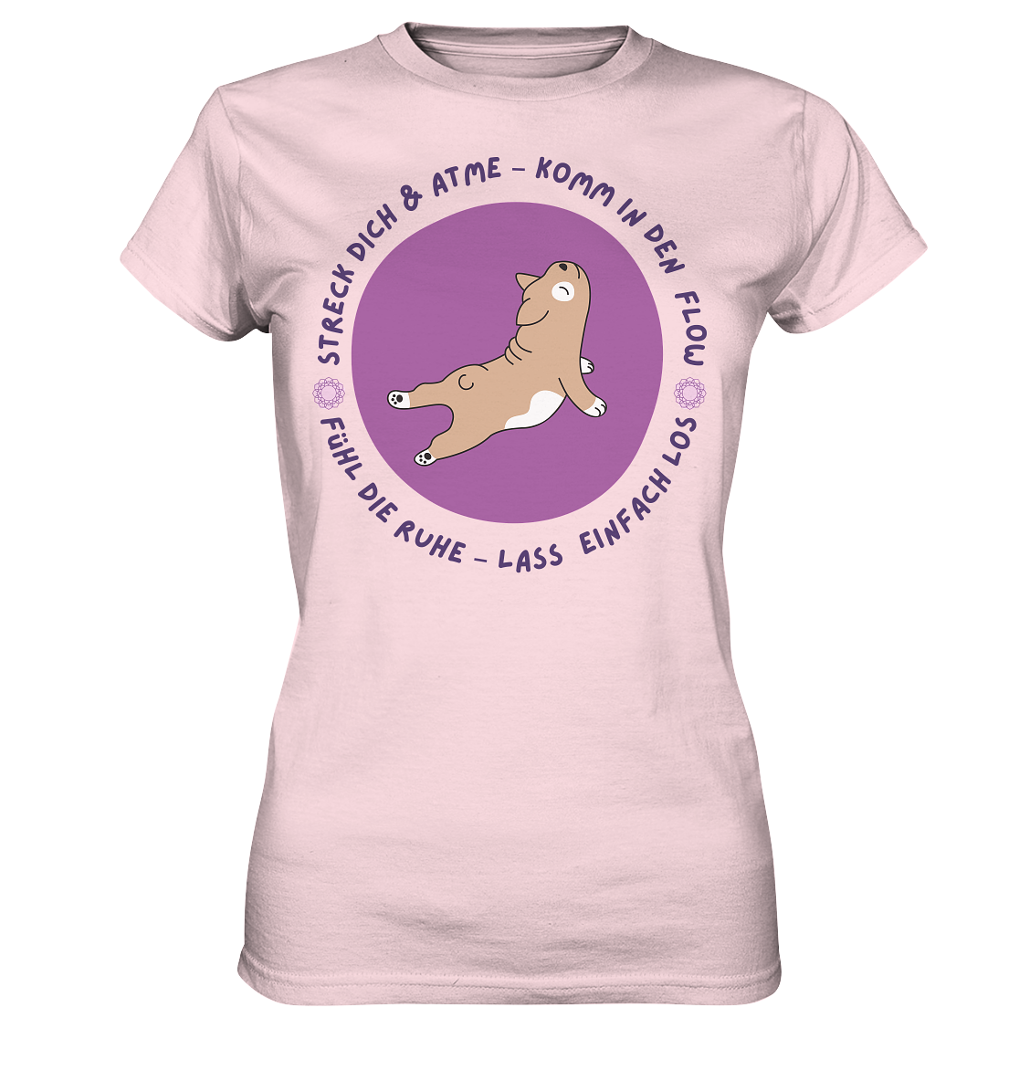 Yoga Frenchie  - Ladies Premium Shirt