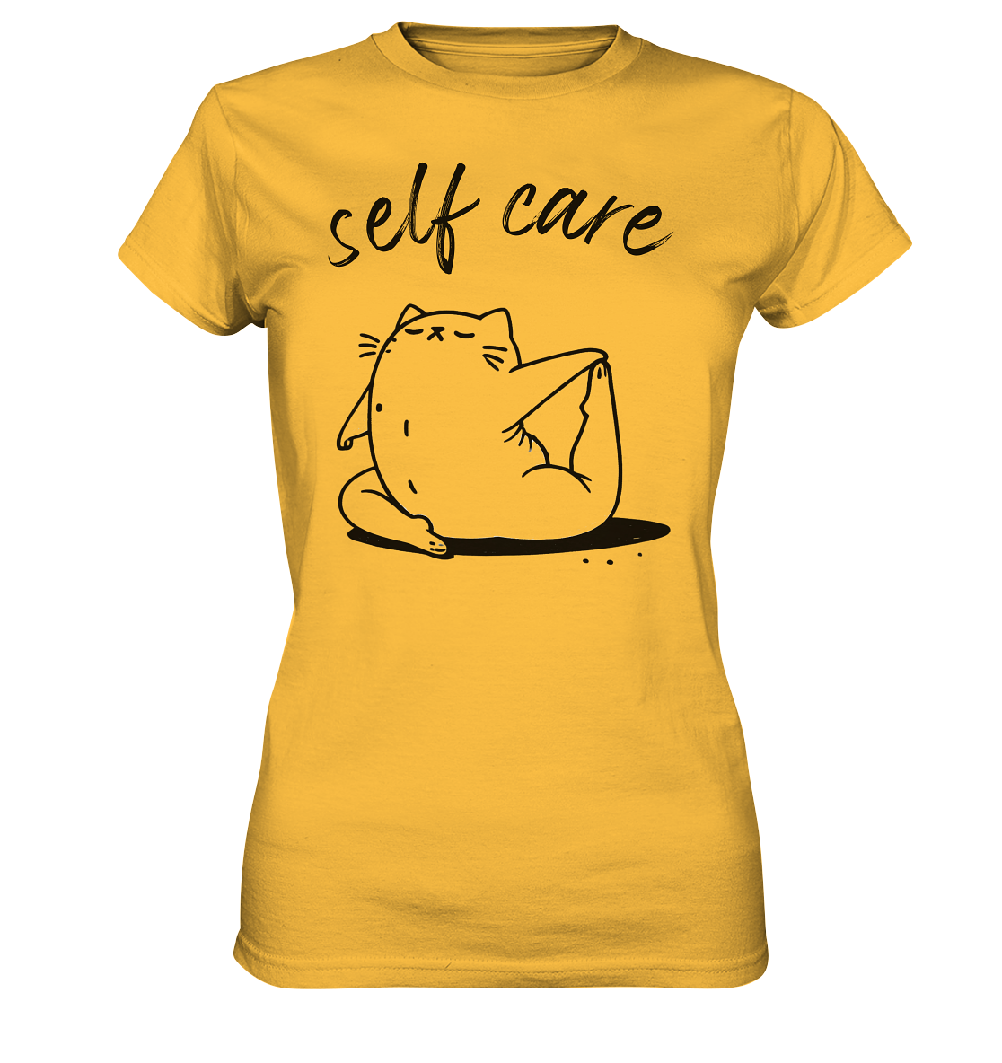 Selfcare Yoga Katze - Ladies Premium Shirt