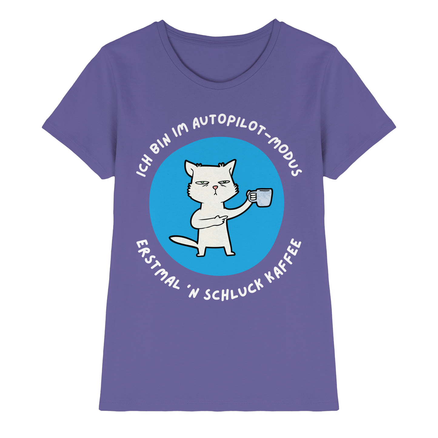 Kaffee Katze - Ladies Premium Shirt