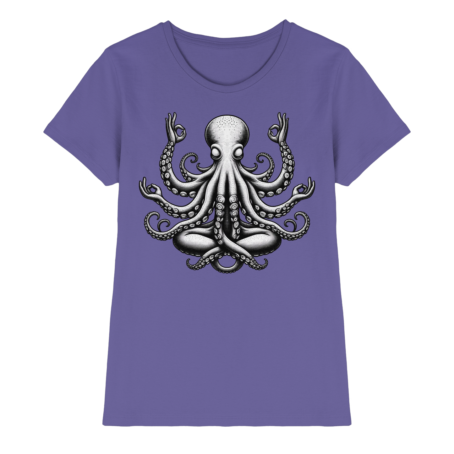 Oktopus in Meditation - Ladies Premium Shirt