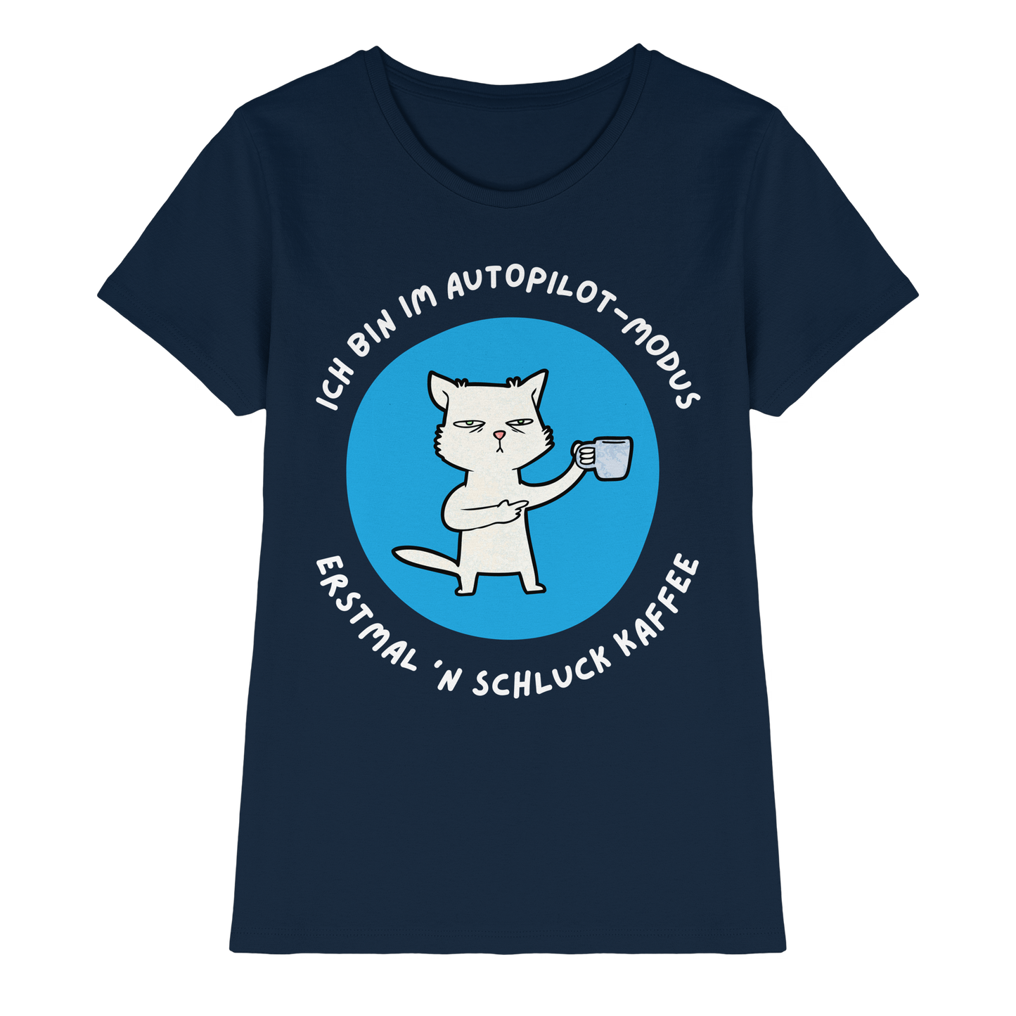 Kaffee Katze - Ladies Premium Shirt