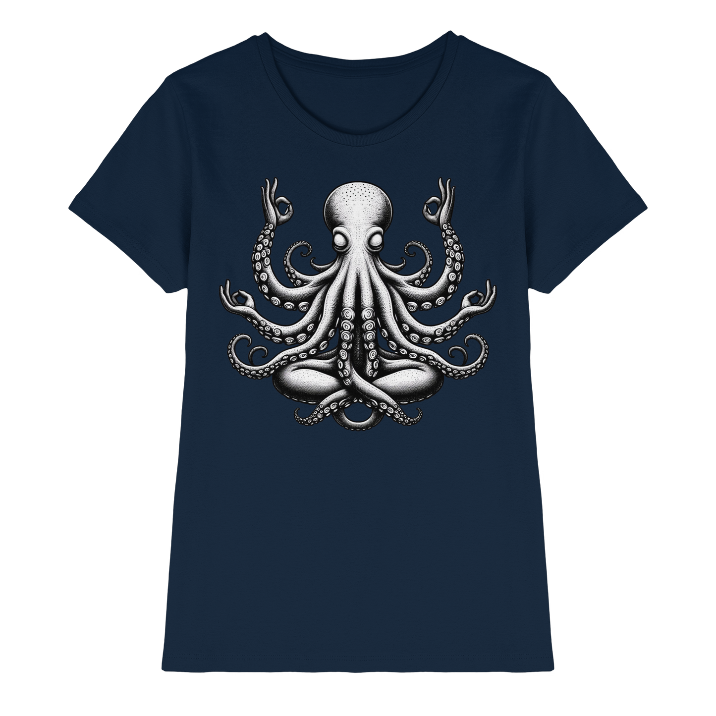 Oktopus in Meditation - Ladies Premium Shirt