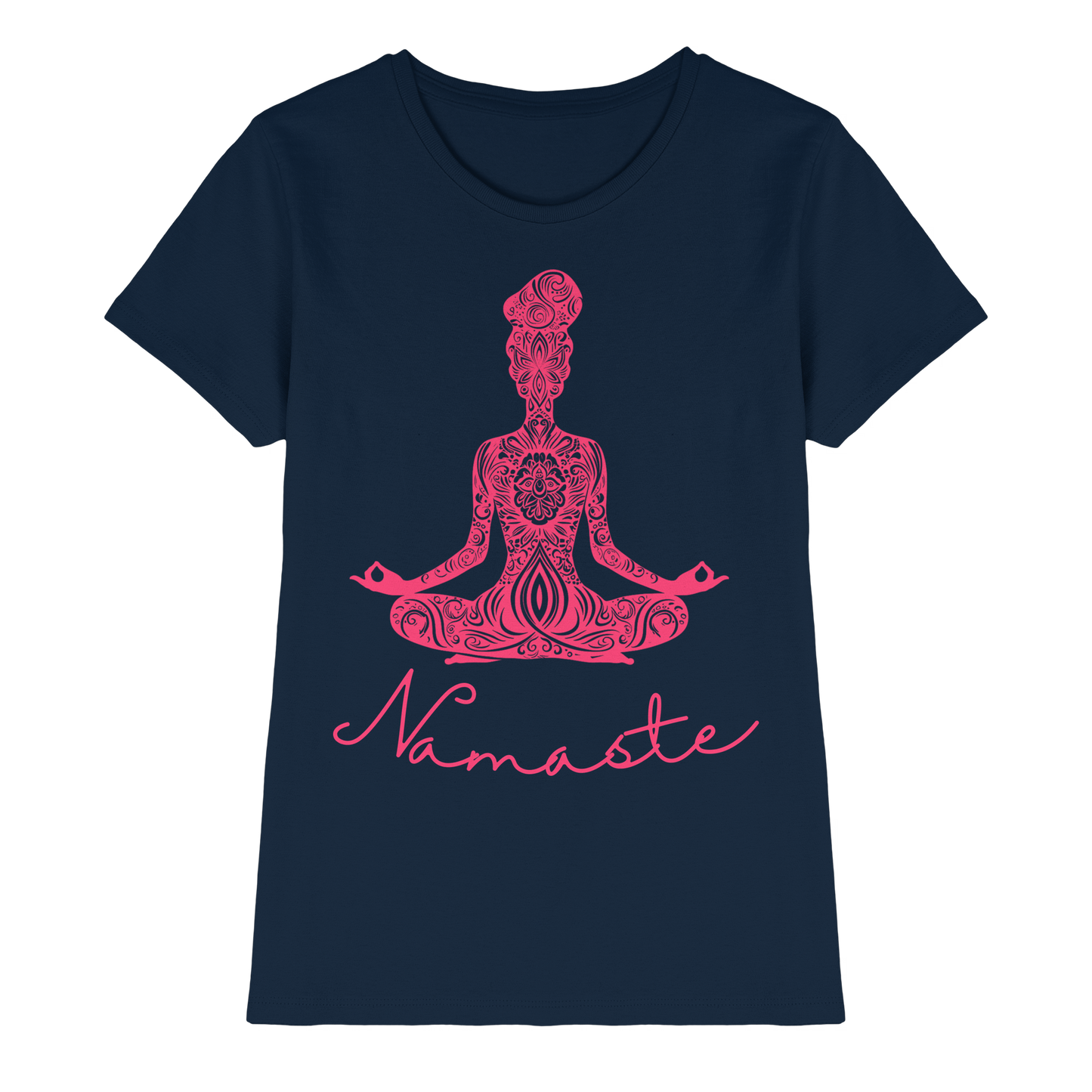 Frau Meditiert Namaste - Ladies Premium Shirt
