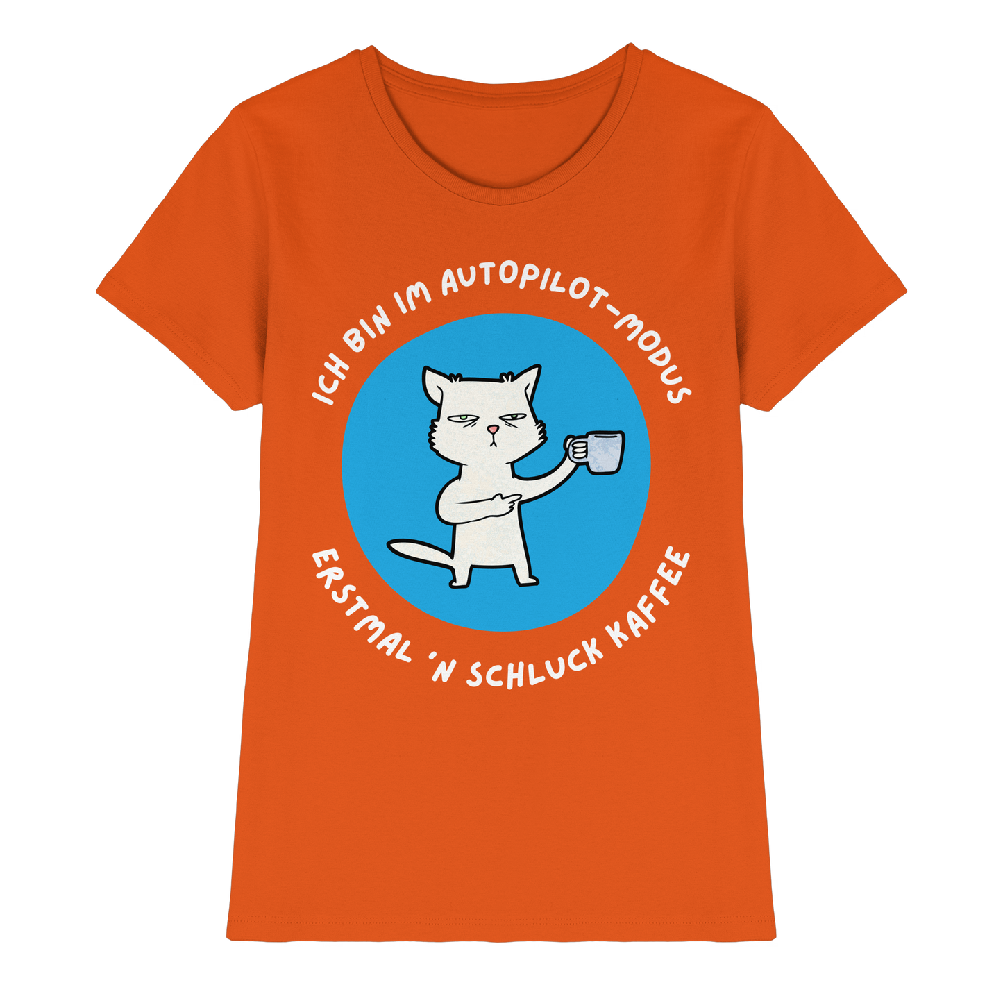 Kaffee Katze - Ladies Premium Shirt