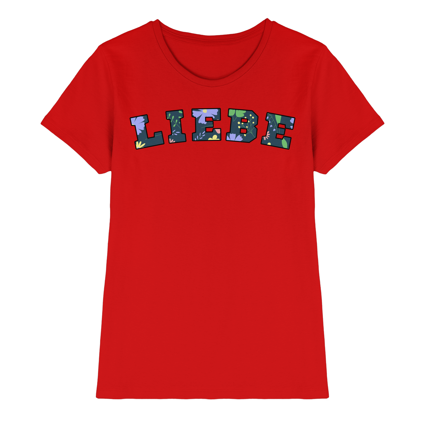 Liebe Floral Pattern - Ladies Premium Shirt