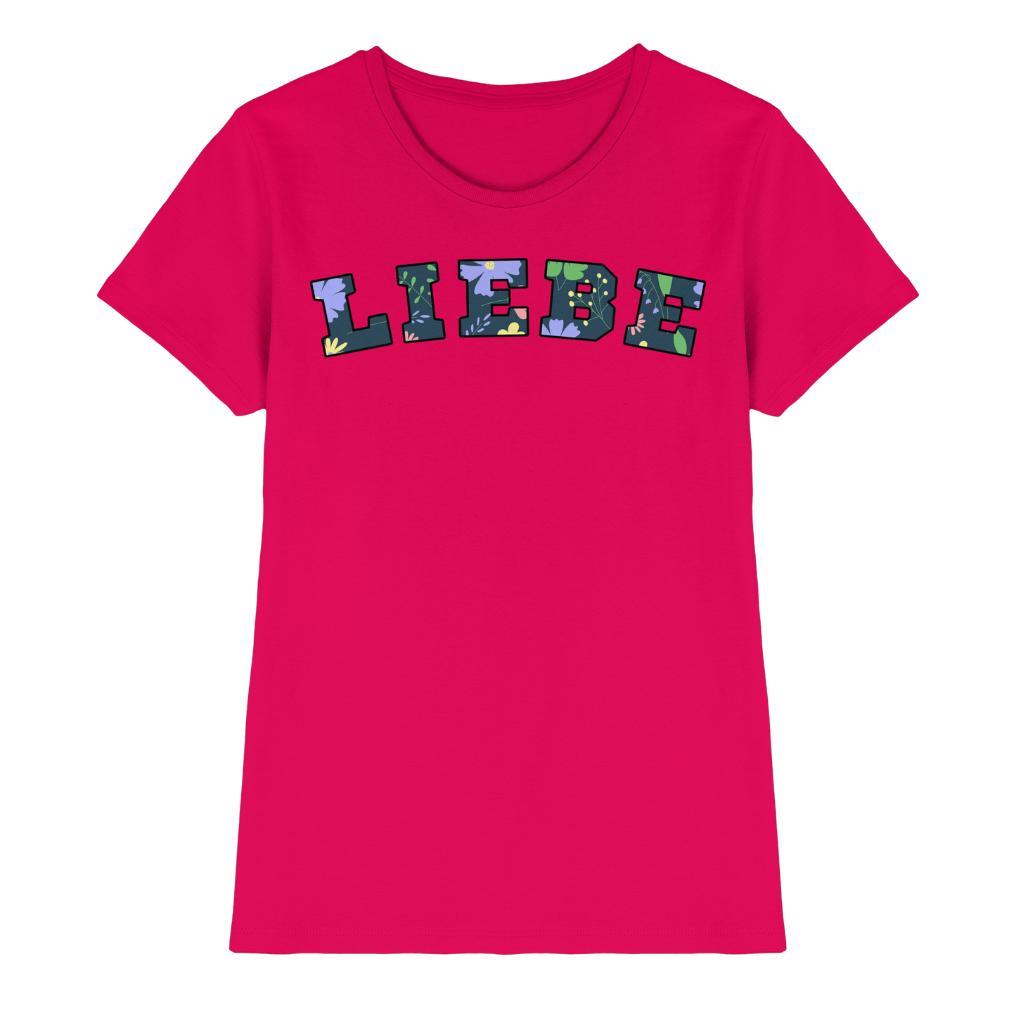 Liebe Floral Pattern - Ladies Premium Shirt