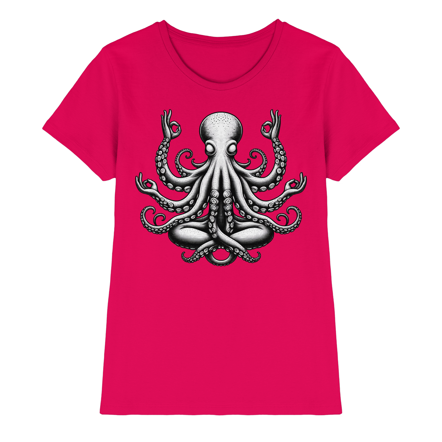 Oktopus in Meditation - Ladies Premium Shirt