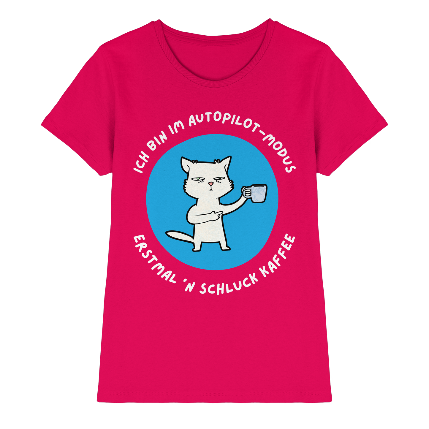 Kaffee Katze - Ladies Premium Shirt