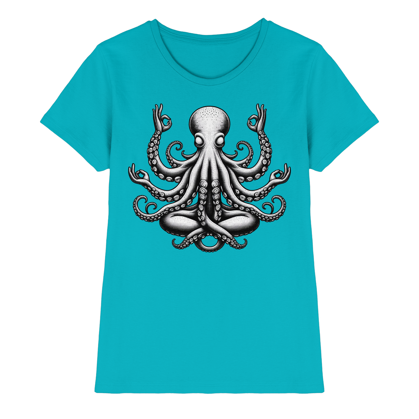 Oktopus in Meditation - Ladies Premium Shirt