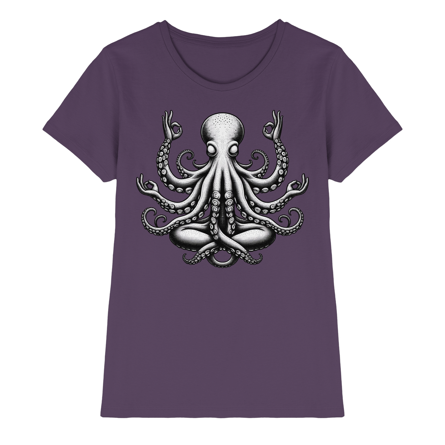 Oktopus in Meditation - Ladies Premium Shirt