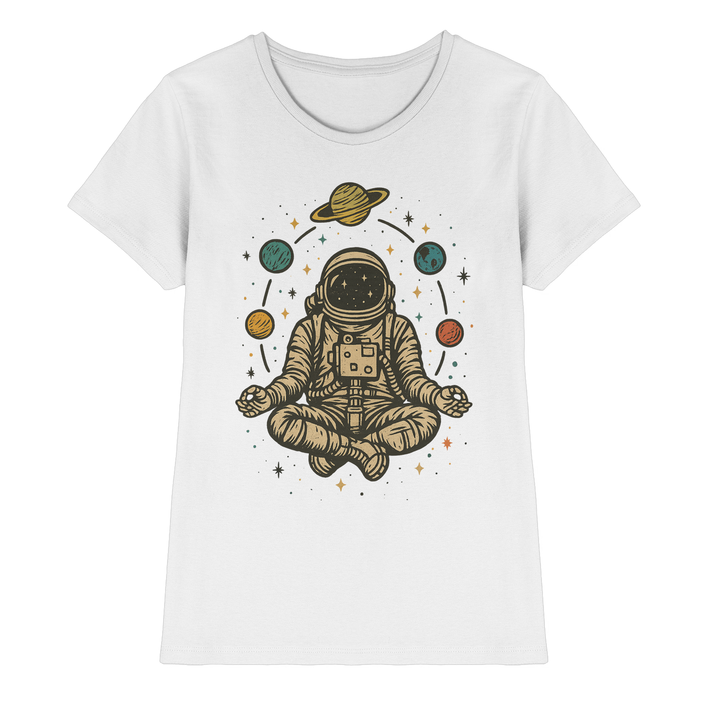 Meditierender Astronaut Zen - Ladies Premium Shirt