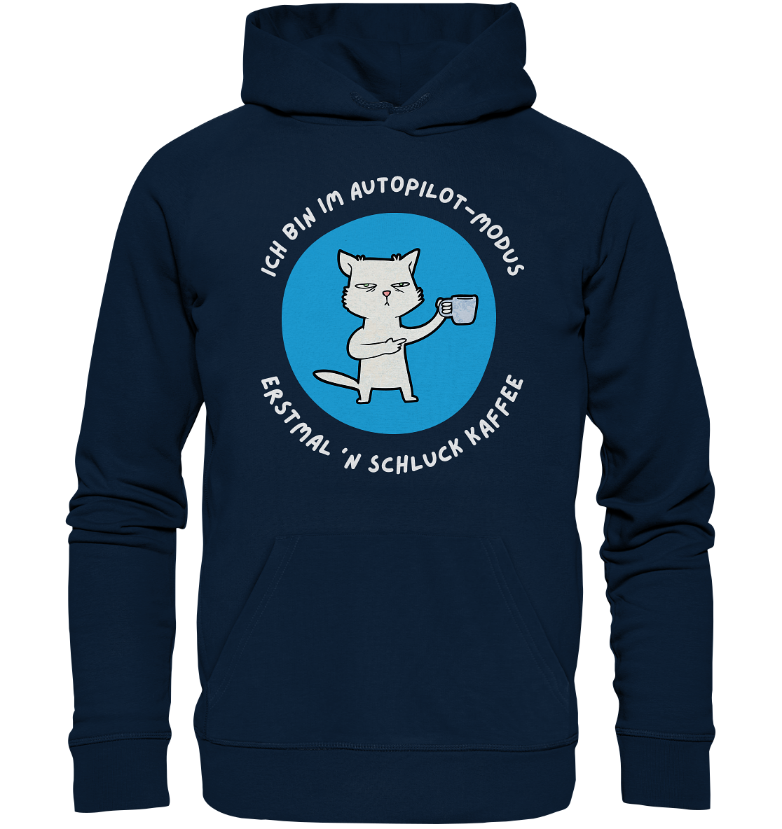 Kaffee Katze - Organic Hoodie
