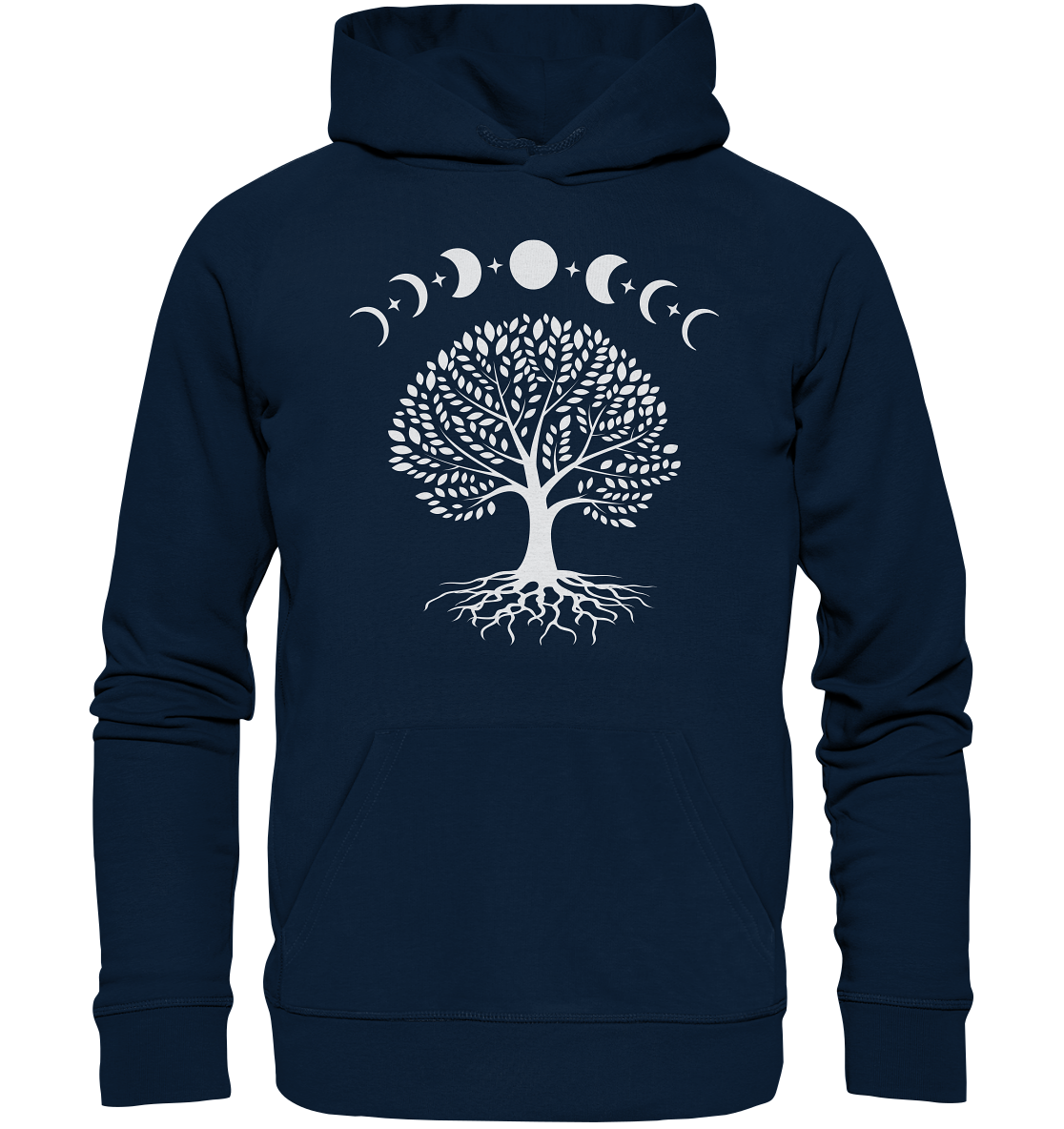 Mondphasen Lebensbaum - Organic Hoodie