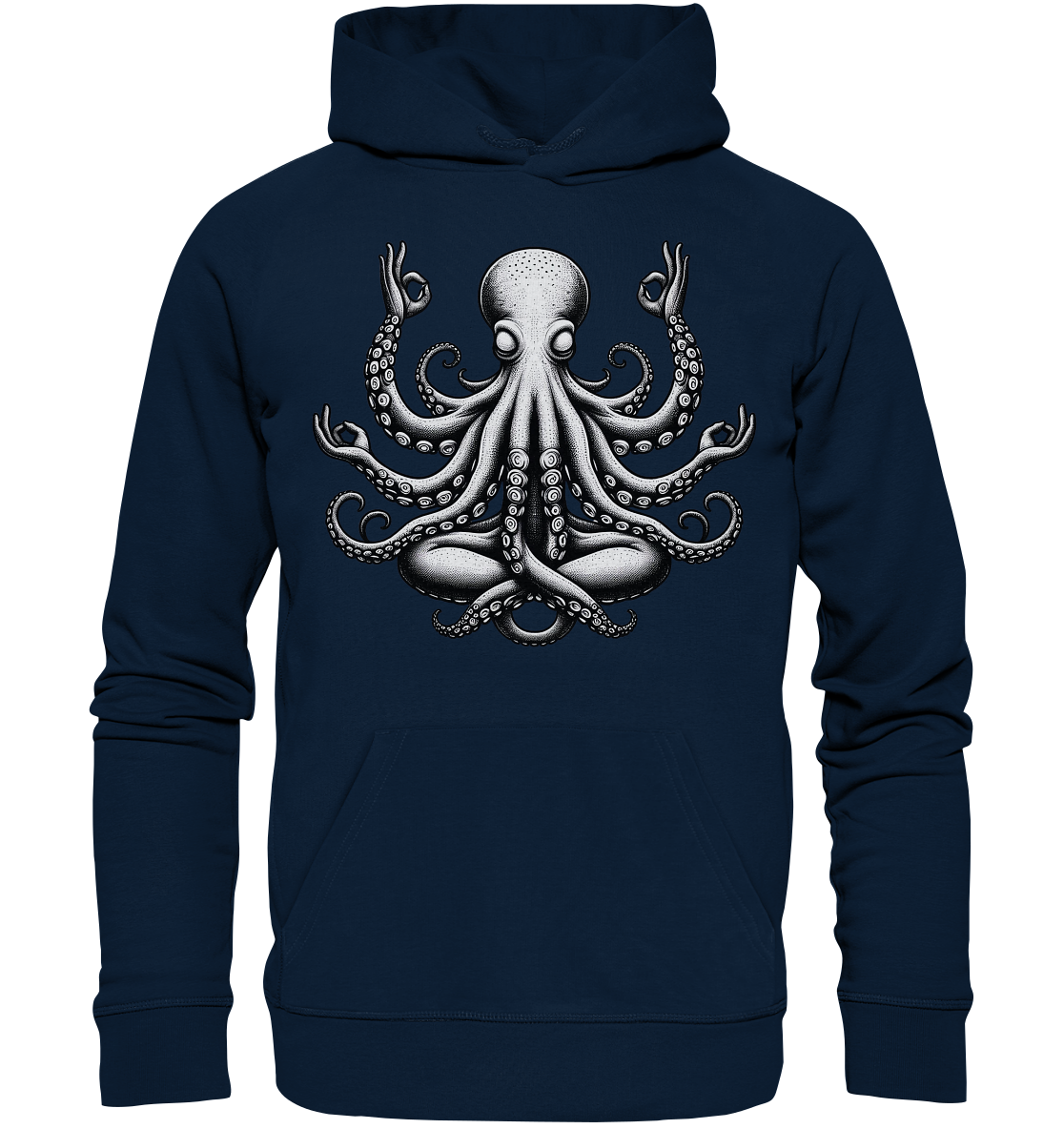 Oktopus in Meditation - Organic Hoodie