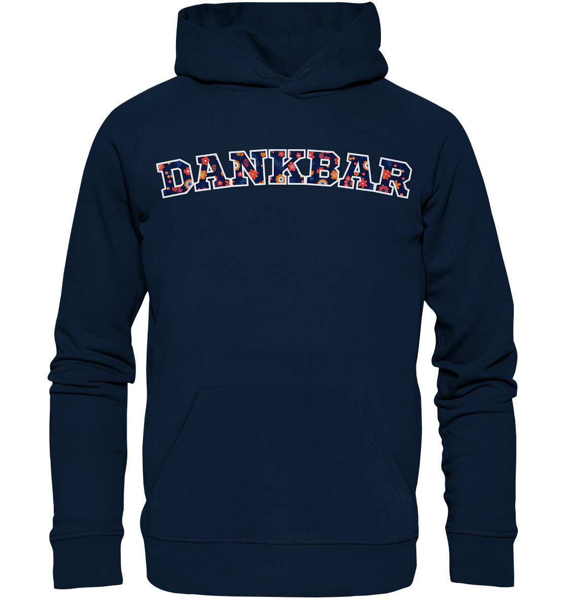 DANKBAR Floral Pattern - Organic Hoodie