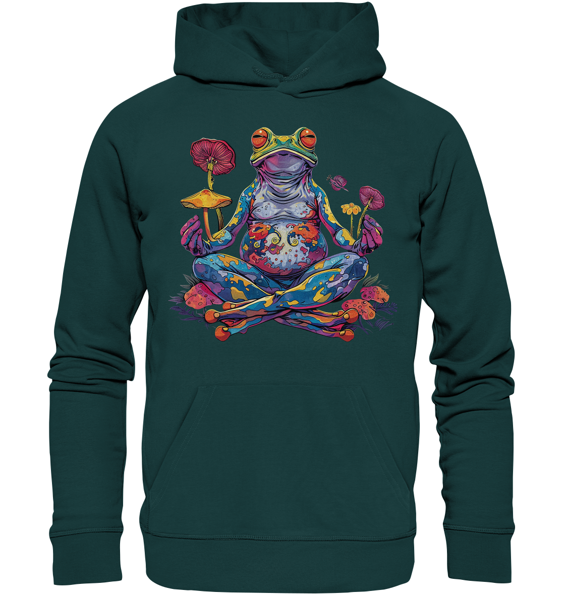 Spiritueller Frosch - Organic Hoodie