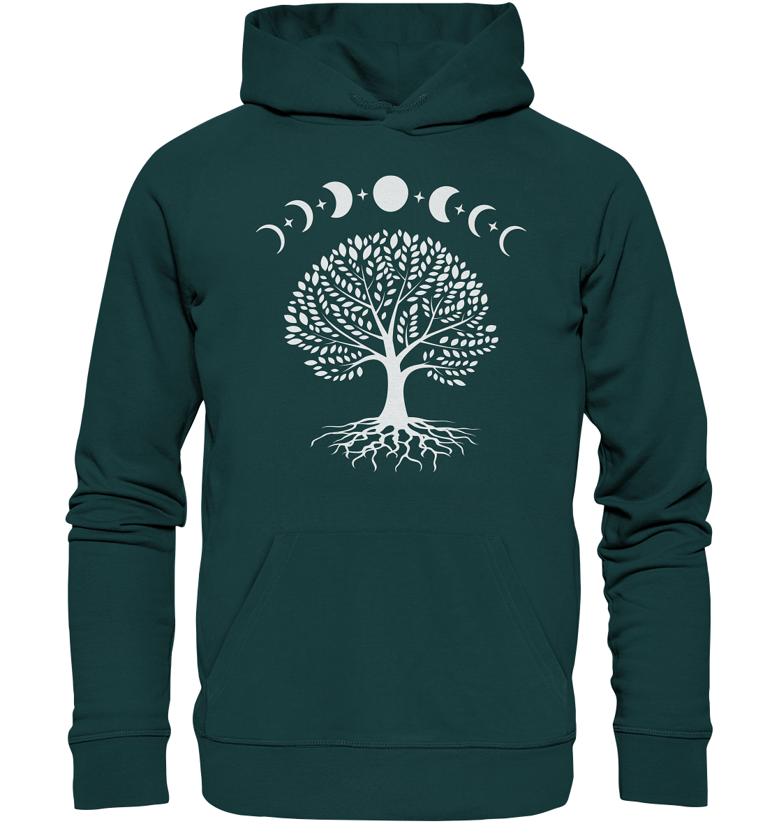 Mondphasen Lebensbaum - Organic Hoodie