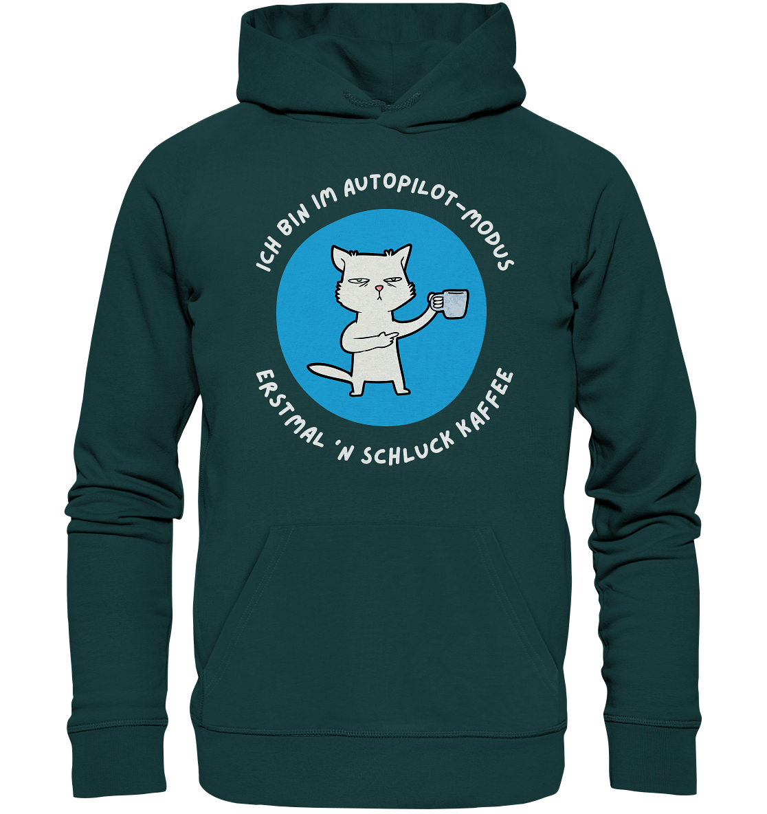 Kaffee Katze - Organic Hoodie