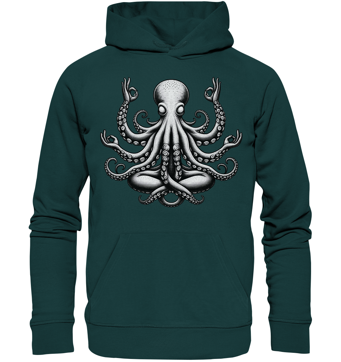 Oktopus in Meditation - Organic Hoodie