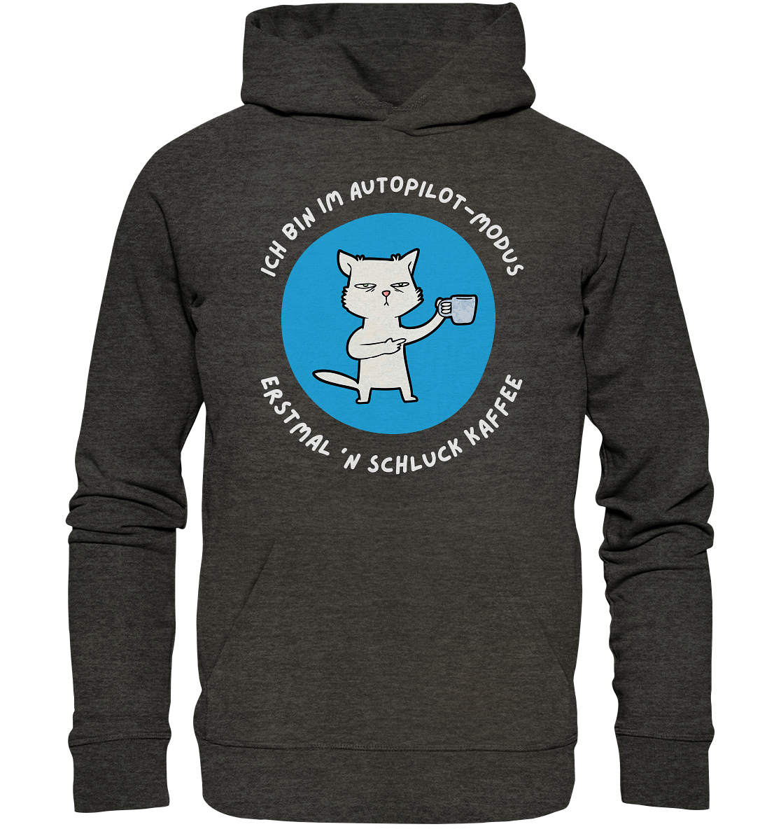 Kaffee Katze - Organic Hoodie
