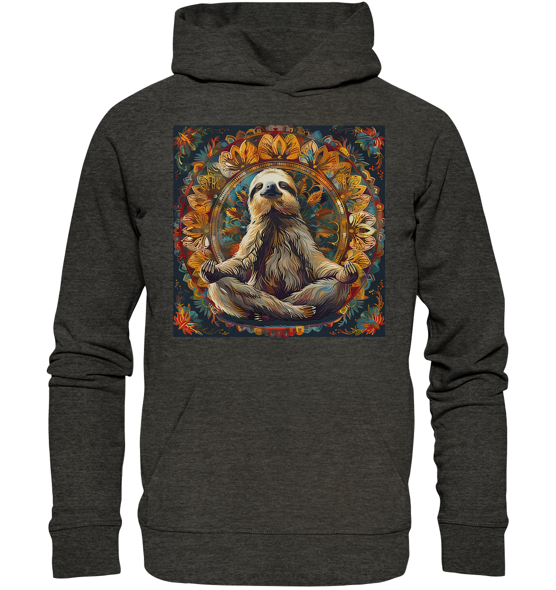Meditierendes Faultier - Organic Hoodie