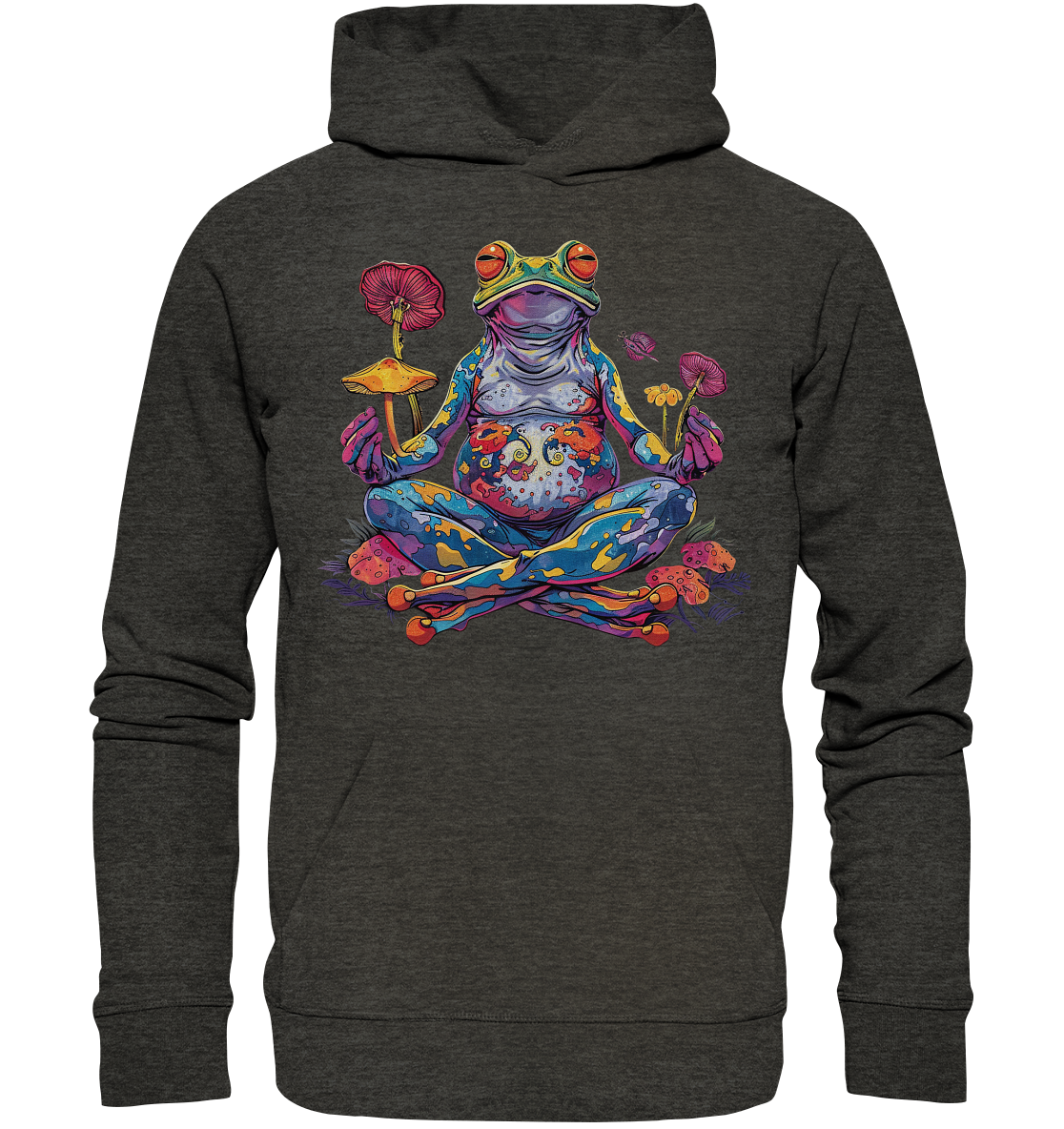 Spiritueller Frosch - Organic Hoodie