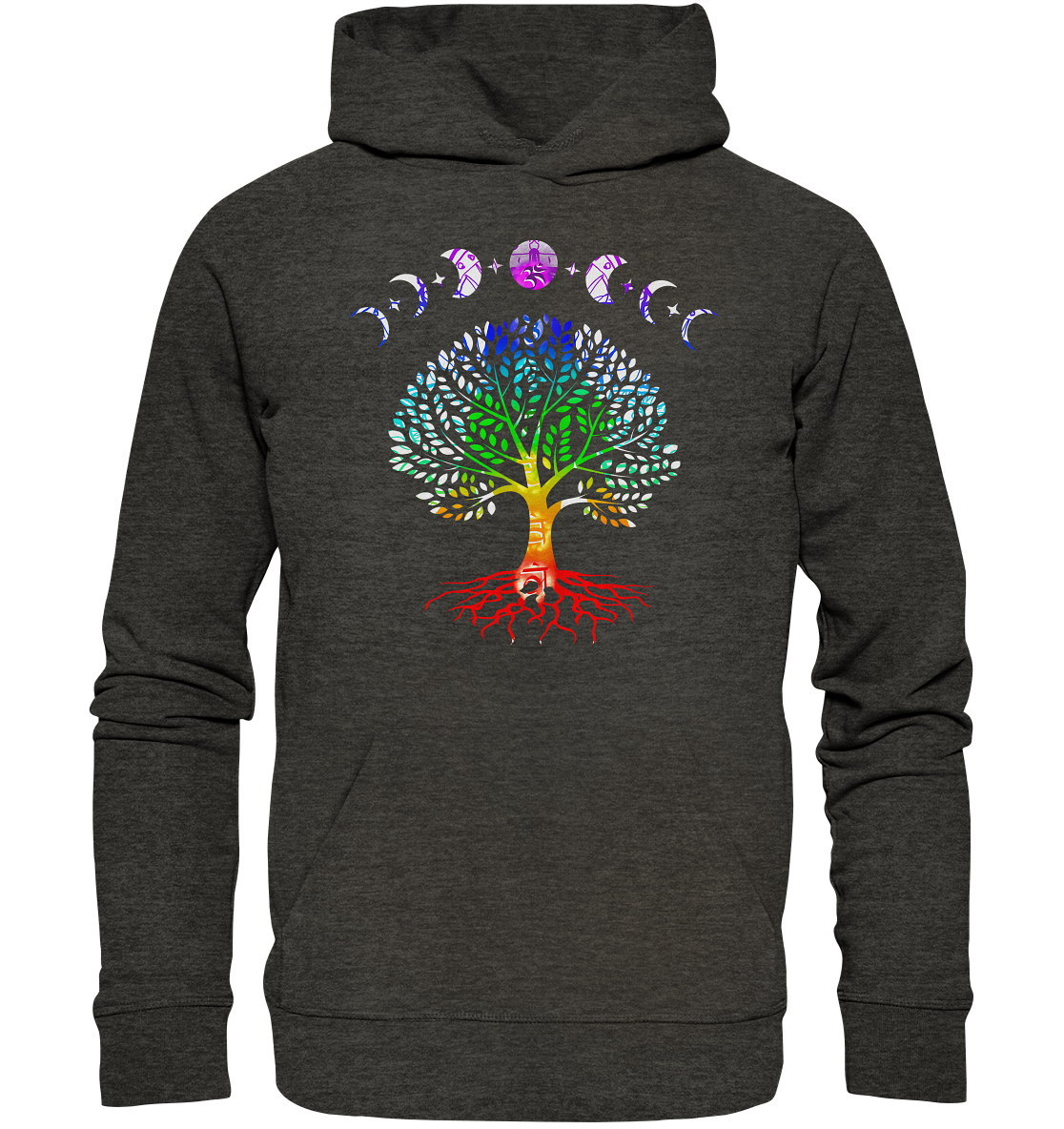 Lebensbaum + Mondphasen - Organic Hoodie